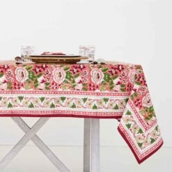Spice Route Garnet Tablecloth