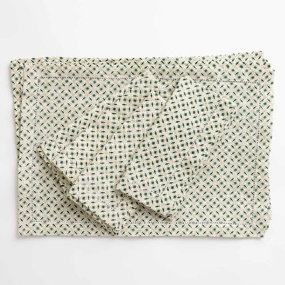 India Hicks Home Hunter Green Tea Time Placemat | Set Of 4 3 India Hicks Home Hunter Green Tea Time Placemat | Set Of 4