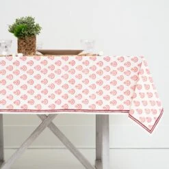 India Hicks Home Carnation Blush Tablecloth