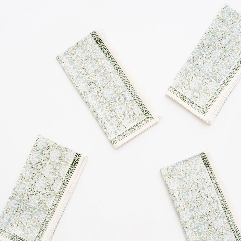 India Hicks Home Seashell Seafoam Napkin | Set Of 4 7 India Hicks Home Seashell Seafoam Napkin | Set Of 4 - Image 5