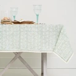 India Hicks Home Seashell Seafoam Tablecloth
