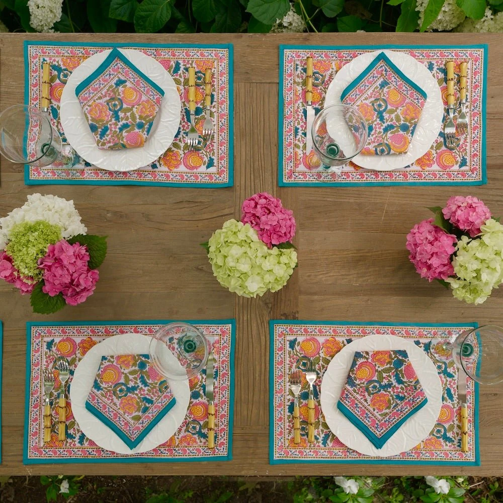 Jewel Blossom Placemat | Set Of 4 4 Jewel Blossom Placemat | Set Of 4 - Image 2