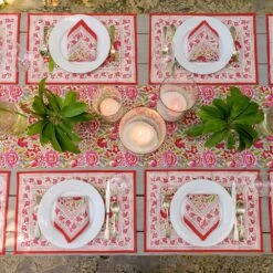 Wildflower Garden Placemat | Set Of 4 8 Wildflower Garden Placemat | Set Of 4 -Household Items Series WildflowerGarden abovetable WEB 941798