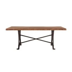 Blayne Rustic Farmhouse Live-Edge Dining Table