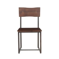 Belfrie Modern Live-Edge Dining Chair, Set Of 2