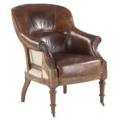Charles Vintage Leather Club Chair -Household Items Series ZWCH199 311 add ef845e21 9e38 4a5d 9810 b14e50173670