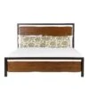 Glenwood Industrial Modern Live Edge Bed - Walnut Finish