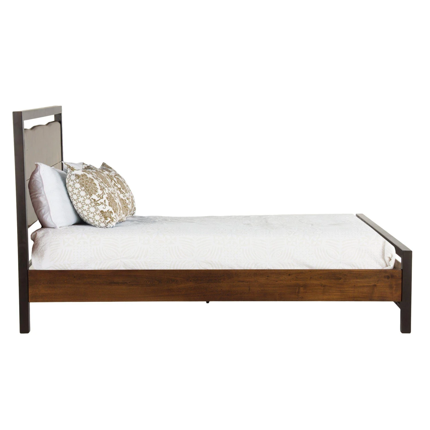 Glenwood Industrial Modern Live Edge Bed - Walnut Finish 5 Glenwood Industrial Modern Live Edge Bed - Walnut Finish - Image 3