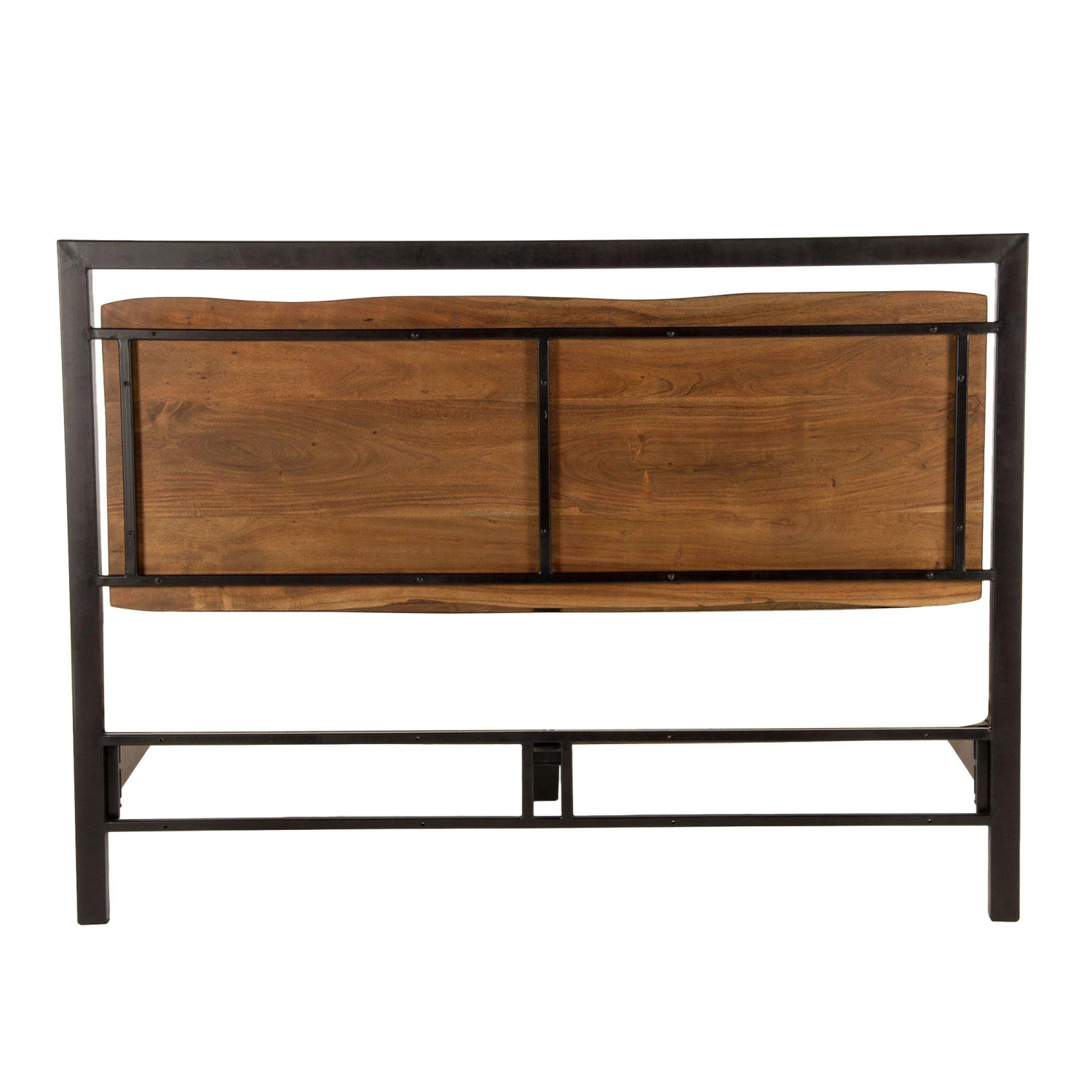 Glenwood Industrial Modern Live Edge Bed - Walnut Finish 6 Glenwood Industrial Modern Live Edge Bed - Walnut Finish - Image 4