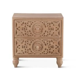Haveli Traditional Handcarved Nightstand