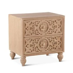 Haveli Traditional Handcarved Nightstand 17 Haveli Traditional Handcarved Nightstand -Household Items Series ZWHANC24 add ca9cb591 ac1f 4bf4 87b7 c6787cd064f0
