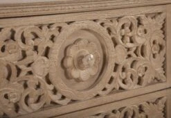 Haveli Traditional Handcarved Nightstand 18 Haveli Traditional Handcarved Nightstand -Household Items Series ZWHANC24 det