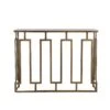 Leonardo Console Table With White Marble Top -Household Items Series ZWLOCN48WMAB