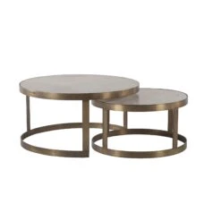 Leonardo Nesting Circular Coffee Tables