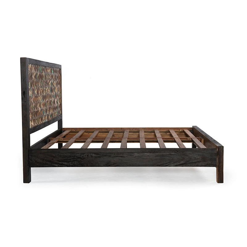 Messina Carved Teak Wood Bed 4 Messina Carved Teak Wood Bed - Image 2