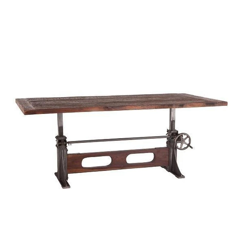 Welles Adjustable Modern Crank Dining Table 4 Welles Adjustable Modern Crank Dining Table - Image 2