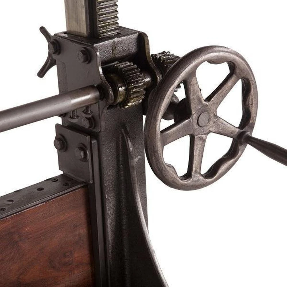 Welles Adjustable Modern Crank Dining Table 5 Welles Adjustable Modern Crank Dining Table - Image 3