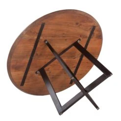 Mapai Mid-Century Modern 48" Round Dining Table -Household Items Series ZWMPRD48 COB add