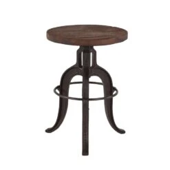 Paxton Rustic Industrial Adjusting Stool