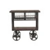 Paxton Rustic Industrial 36" Rolling Utility Cart
