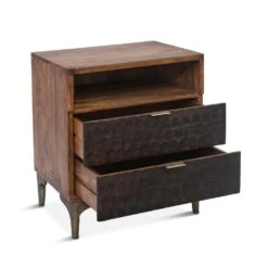Vallarta 24-Inch Two Tone Mango Wood Night Chest 12 Vallarta 24-Inch Two Tone Mango Wood Night Chest -Household Items Series ZWSCNC24TT det