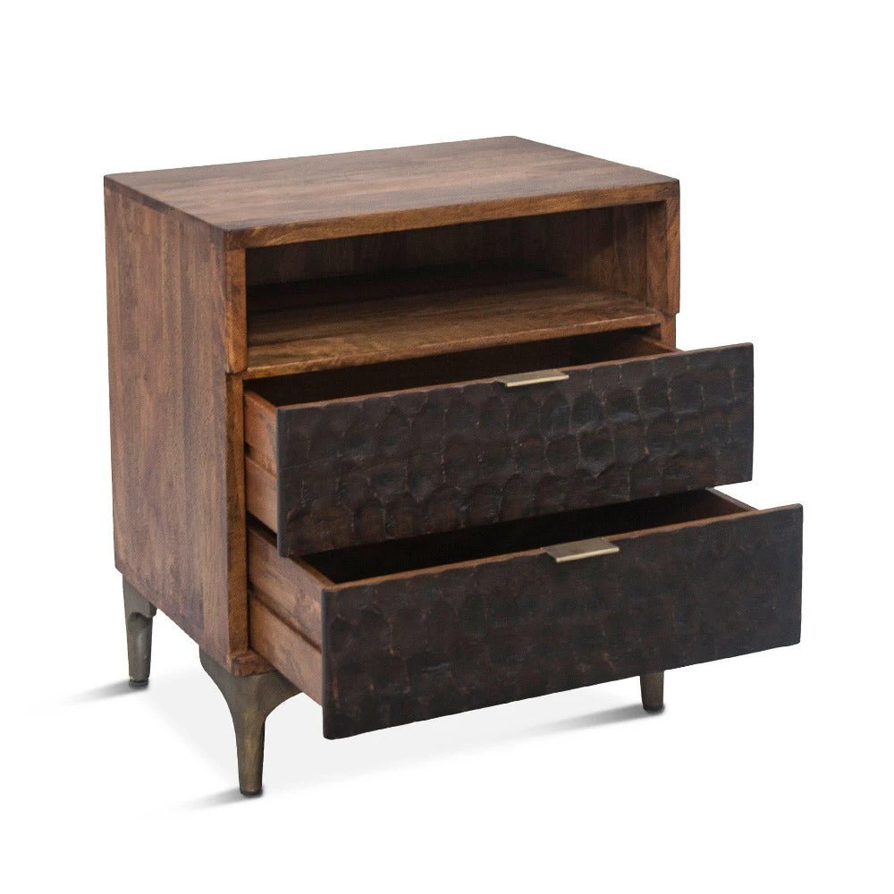 Vallarta 24-Inch Two Tone Mango Wood Night Chest 5 Vallarta 24-Inch Two Tone Mango Wood Night Chest - Image 3