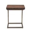 Vallarta Two Tone Mango Wood Modern Side Table -Household Items Series ZWSCST18TT