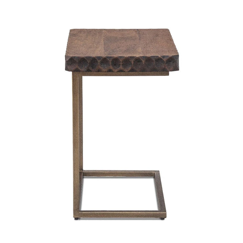 Vallarta Two Tone Mango Wood Modern Side Table 5 Vallarta Two Tone Mango Wood Modern Side Table - Image 3