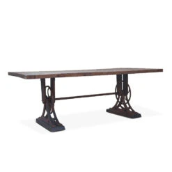 Sterling Reclaimed Teak Wood Dining Table 7 Sterling Reclaimed Teak Wood Dining Table -Household Items Series ZWWHDT84F add1