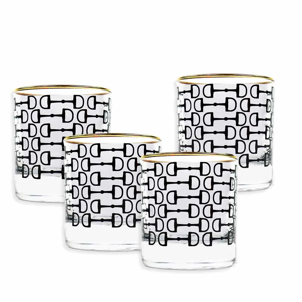 Black Pony Club Bourbon Glass | Set Of 4 3 Black Pony Club Bourbon Glass | Set Of 4