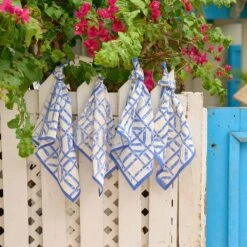 Blue Bamboo Napkin | Set Of 4 -Household Items Series blue bamboo napkins fence