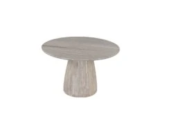 Palm Desert Natural Dining Marble Table With Washed Wood Base -Household Items Series brownmango2