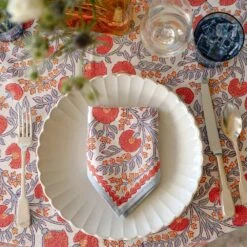 Cactus Flower Ivory Napkin | Set Of 4 -Household Items Series cactus flower ivory napkin life