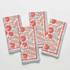 Cactus Flower Ivory Napkin | Set Of 4