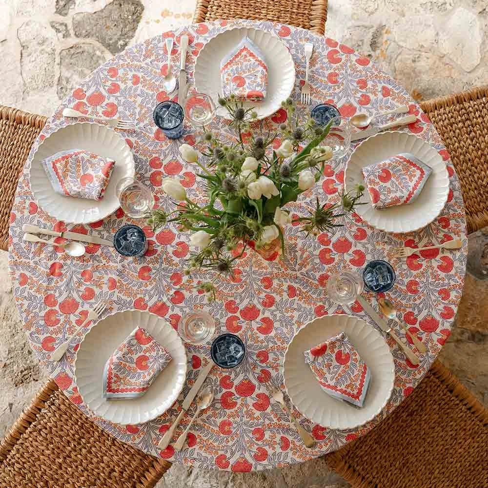 Cactus Flower Ivory Tablecloth 6 Cactus Flower Ivory Tablecloth - Image 4