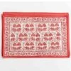 Elephant Parade Red Placemat | Set Of 4