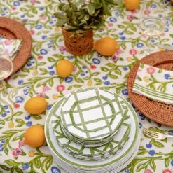 Emma Tablecloth -Household Items Series emma tablecloth green bamboo melamine
