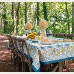 Gaya Teal & Marigold Tablecloth -Household Items Series gaya teal and marigold 4 939320