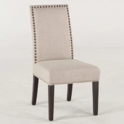 Jona Studded Parson's Dining Chair, Set Of 2 -Household Items Series jona dchair beige2