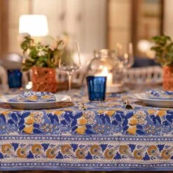 Lemon Grove Tablecloth 7 Lemon Grove Tablecloth -Household Items Series lemon grove tablecloth lifestyle