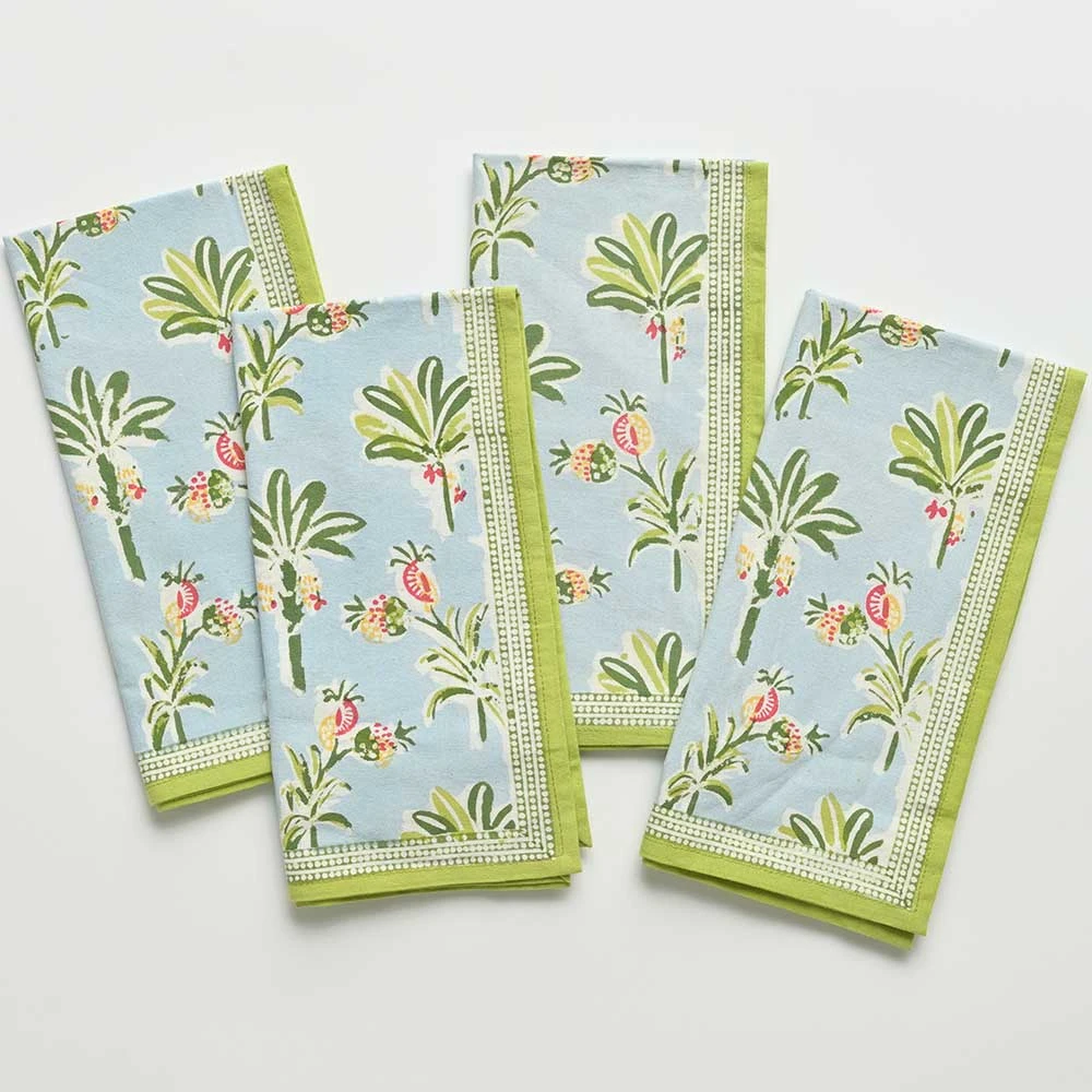 Palms & Pineapples Napkin | Set Of 4 3 Palms & Pineapples Napkin | Set Of 4