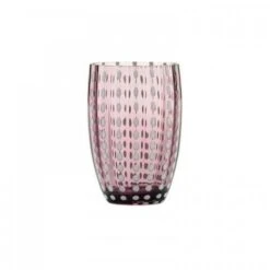 Dapple Glass Tumbler Plum