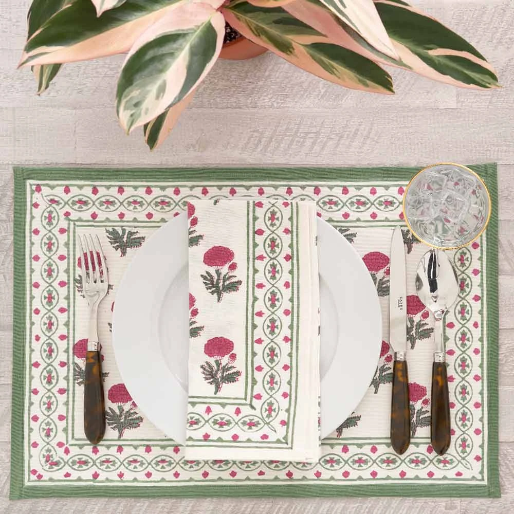 Gaya Rose Placemat | Set Of 4 3 Gaya Rose Placemat | Set Of 4
