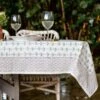 Palm Tree Dot Brown Tablecloth -Household Items Series webreadyPalm Tree Dot DSC 3338